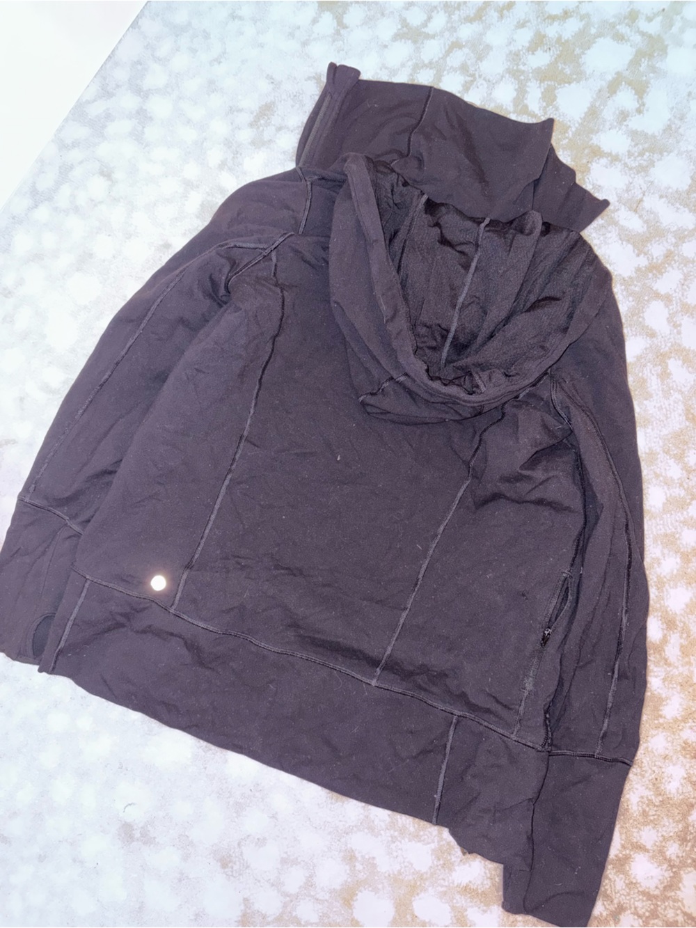 lululemon athletica Black Hooded Zip-Up Jacket - Picture 2 of 2
